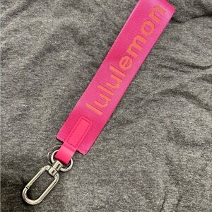 Extra large Lululemon Pink Keychain Strap